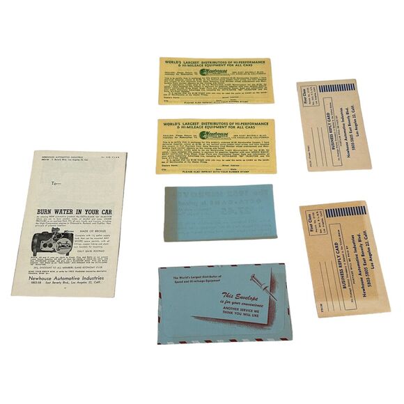 Vintage 1950s Automobile Pamphlet Ad Inserts $1 Gas Coupons Flyers Lot of 7 - Picture 2 of 8